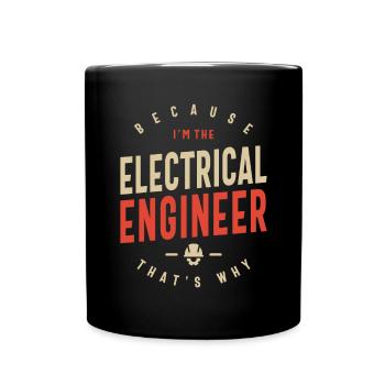 Electrical Engineer Job Occupation Birthday Worker - Full Colour Mug - black - Front