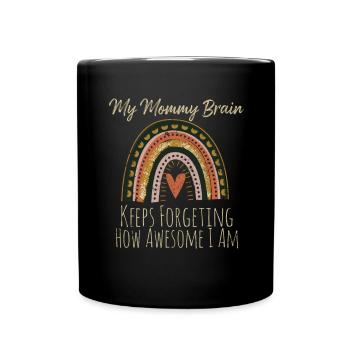 Motherhood Bohemian Rainbow Mother's Day Amazing M - Full Colour Mug - black - Front