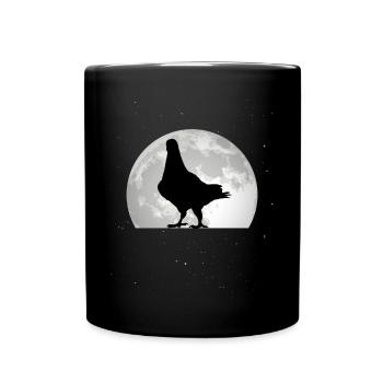 Pigeon Moon Pigeon Fancier City Pigeon - Full Colour Mug - black - Front