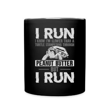 Running Runner Semi-Marathon - Mug uni - noir - Devant