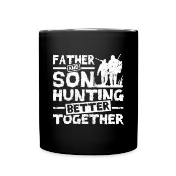 Father and son hunting better together - Full Colour Mug - black - Front