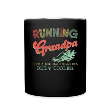 Running Runner Half Marathon - Tasse einfarbig - Schwarz - Vorne