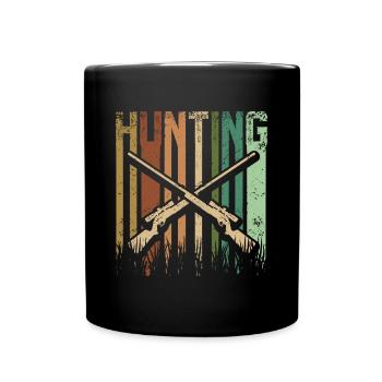 Chasseur de chasse vintage rétro - Mug uni - noir - Devant