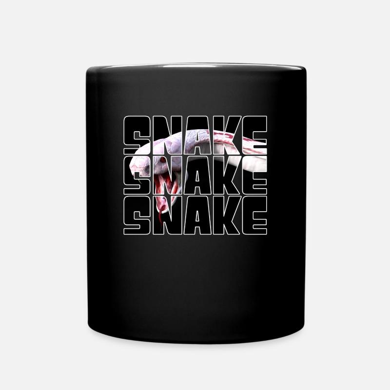Schlange - Tasse einfarbig - Schwarz