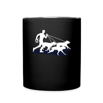 Hundesitter Shirt Geschenk Dog Sitter - Tasse einfarbig - Schwarz - Vorne