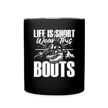 Hiking Hiking Shoes Hike - Full Colour Mug - black - Front