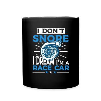 I don't snore Funny snoring - Full Colour Mug - black - Front
