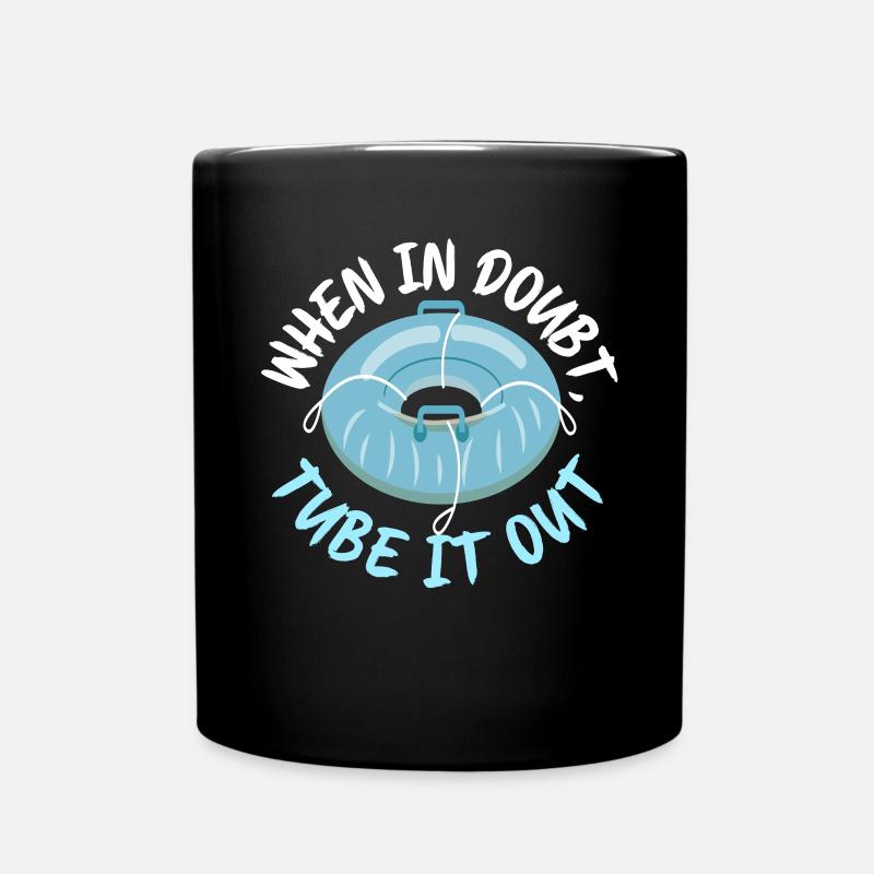 Snow Tubing Winter - Tasse einfarbig - Schwarz