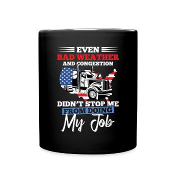 Conducteur Patriotic Véhicule Conducteur Camionneur - Mug uni - noir - Devant