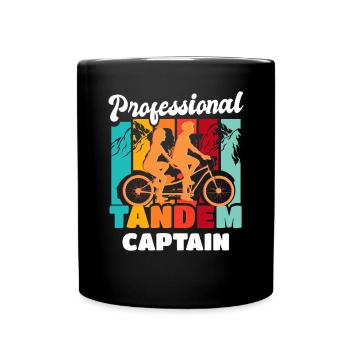 Cycling Professional Tandem Captain - Full Colour Mug - black - Front