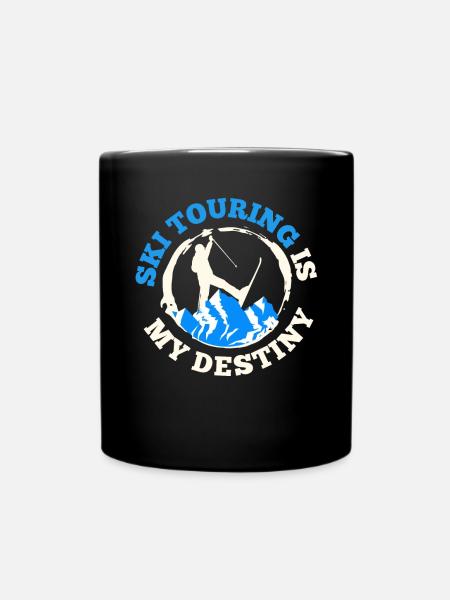 Ski de randonnée Ski dans l’arrière-pays - Mug uni - noir