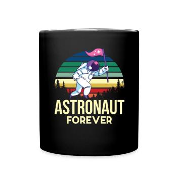Space Astronaut Retro Planet Solar System Gal - Full Colour Mug - black - Front