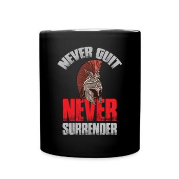 Sparte cauchemar casque spartiate grec ancien - Mug uni - noir - Devant