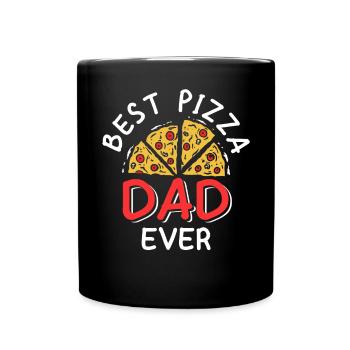 Bester Pizza-vater Aller Zeiten - Tasse einfarbig - Schwarz - Vorne