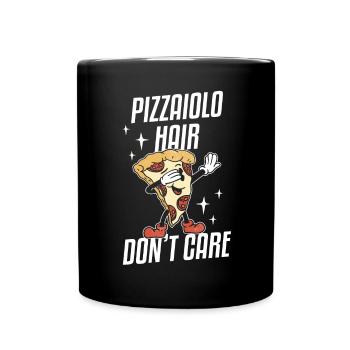 Pizzaiolo Hair Don't Care Fabrication de pizzas - Mug uni - noir - Devant