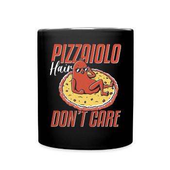 Pizzaiolo Hair Don't Care Fabrication de pizzas - Mug uni - noir - Devant
