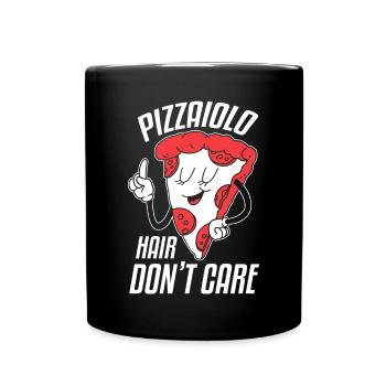 Pizzaiolo Hair Don't Care Fabrication de pizzas - Mug uni - noir - Devant