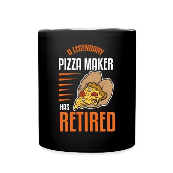 A Legendary Pizza Maker Has Retired Pizza Making - Tasse einfarbig - Schwarz - Vorne