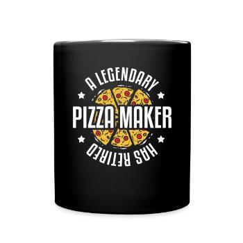 A Legendary Pizza Maker Has Retired Pizza Making - Tasse einfarbig - Schwarz - Vorne