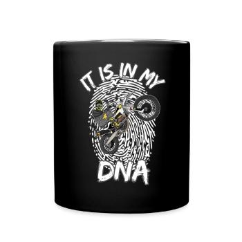 Motocross / Enduro / Freestyle mx / Dirtbike retro - Full Colour Mug - black - Front