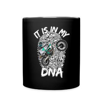 Motocross / Enduro / Freestyle mx / Dirtbike retro - Full Colour Mug - black - Front