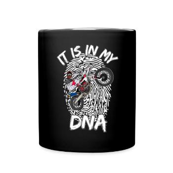 Motocross / Enduro / Freestyle mx / Dirtbike retro - Full Colour Mug - black - Front