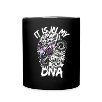 Motocross / Enduro / Freestyle mx / Dirtbike retro - Full Colour Mug - black - Front