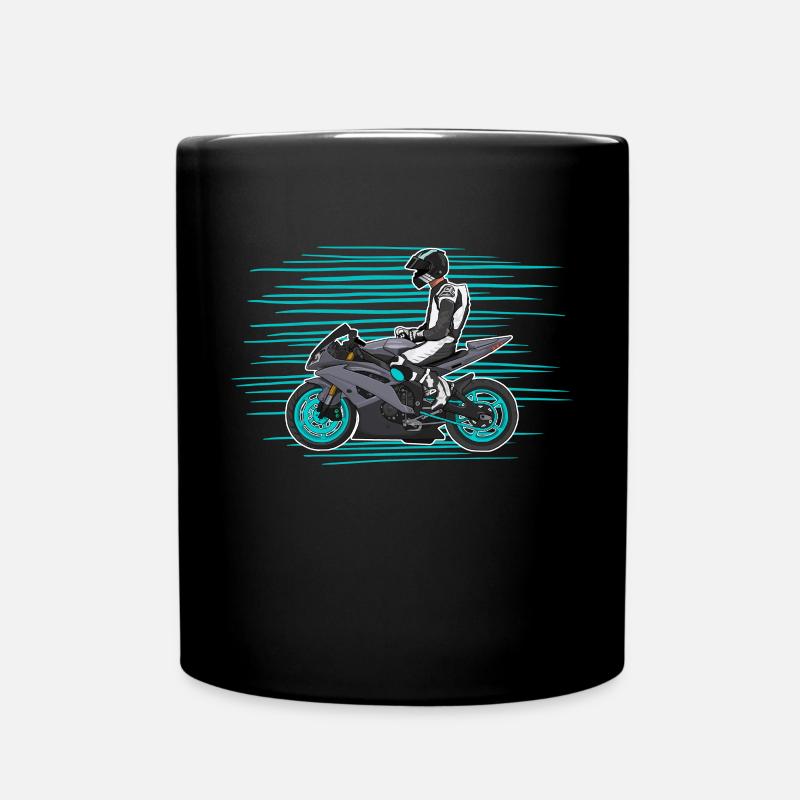 Motorcycle Lifestyle / Motorrad / Motorräder biker - Tasse einfarbig - Schwarz