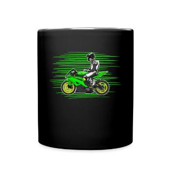 Moto Lifestyle / Moto / Moto motard - Mug uni - noir - Devant