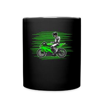 Moto Lifestyle / Moto / Moto motard - Mug uni - noir - Devant