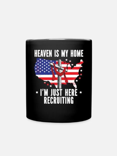 Le ciel est ma maison Je suis juste ici pour recruter un pasteur - Mug uni - noir