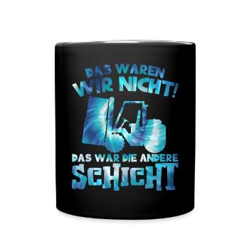 Gabelstapler Gabelstaplerfahrer Lagerarbeiter - Tasse einfarbig - Schwarz - Vorne