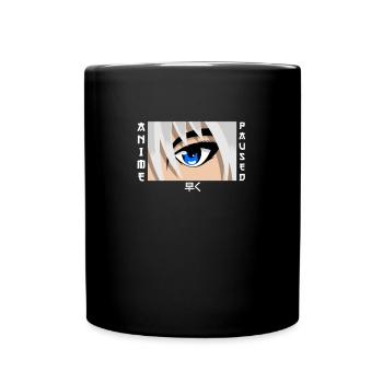 Anime Otaku Weeb Anime Paused Talk Fast - Tasse einfarbig - Schwarz - Vorne