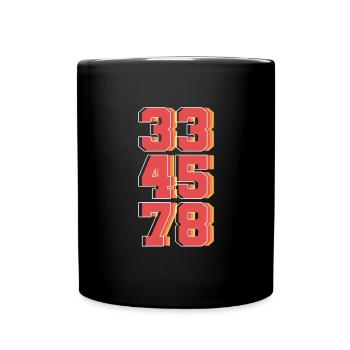 33 45 78. LP Collectionneur de disques vinyles - Mug uni - noir - Devant