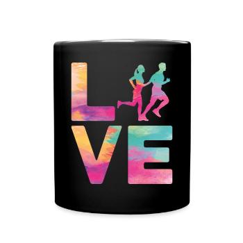 Running Runner Semi-Marathon - Mug uni - noir - Devant