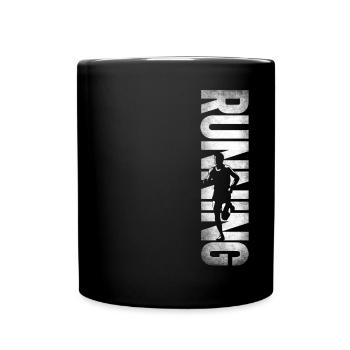 Running Runner Semi-Marathon - Mug uni - noir - Devant
