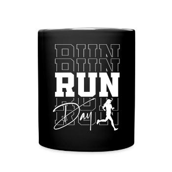 Running Runner Semi-Marathon - Mug uni - noir - Devant