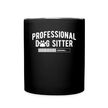 Professional Dog Sitter Shirt Gift Dogs - Mug uni - noir - Devant