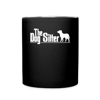 The DogSitter Shirt Geschenk Hunde Sitter - Tasse einfarbig - Schwarz - Vorne