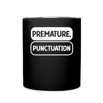 Grammar Police English Writing Teacher Apostrophe - Full Colour Mug - black - Front