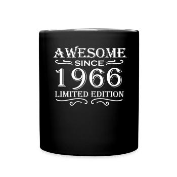 1966 - Jahrgang 1966 - Tasse einfarbig - Schwarz - Vorne