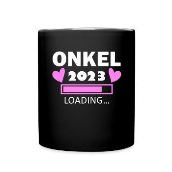 Onkel Loading 2023 - Tasse einfarbig - Schwarz - Vorne