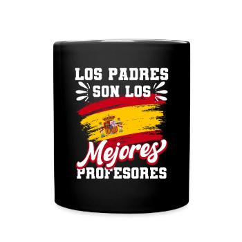 Papa Daddy espagnol Meilleur papa - Mug uni - noir - Devant
