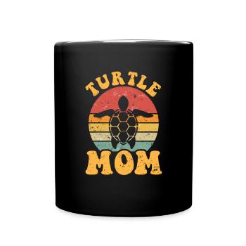 Turtle Mom turtles - Full Colour Mug - black - Front