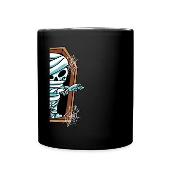 Mummy in the grave Halloween - Full Colour Mug - black - Front