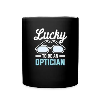 Lunettes ophtalmiques Ophtalmologiste - Mug uni - noir - Devant