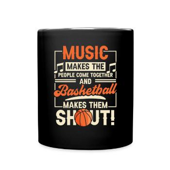 Game Sports Music Player Musical Fan - Full Colour Mug - black - Front