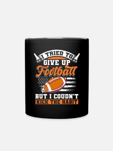 Football quote - Full Colour Mug - black