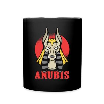 Anubis Mignon Egyptologue Pyramides Egypte Sou - Mug uni - noir - Devant