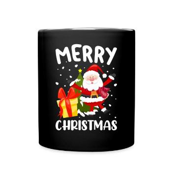 Saint Christmas Tree Snow-Christmas-Snowf - Full Colour Mug - black - Front